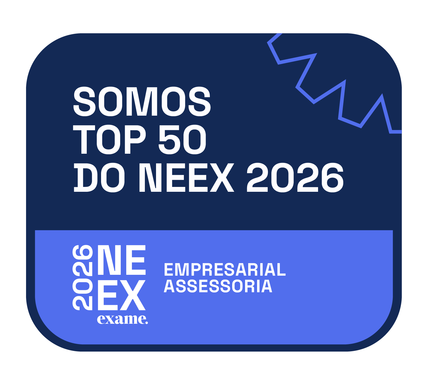 Selo TOP 50 do Ranking EXAME Negócios em Expansão 2026 - Empresarial Assessoria